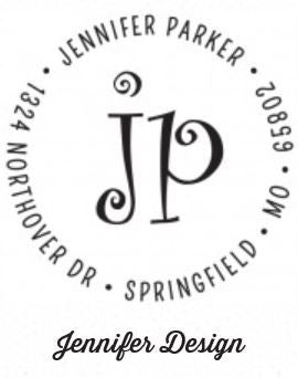 Personalized Stamper-Jennifer Design
