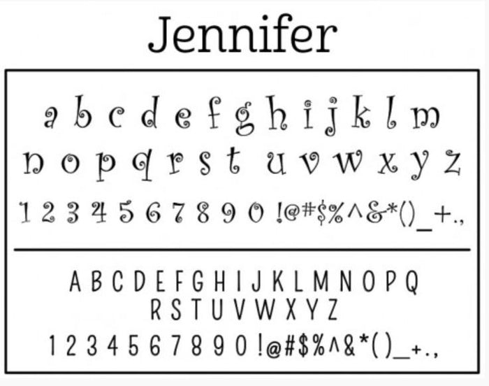 Personalized Stamper-Jennifer Design