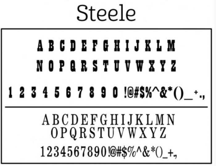 Personalized Stamper: Steele Design
