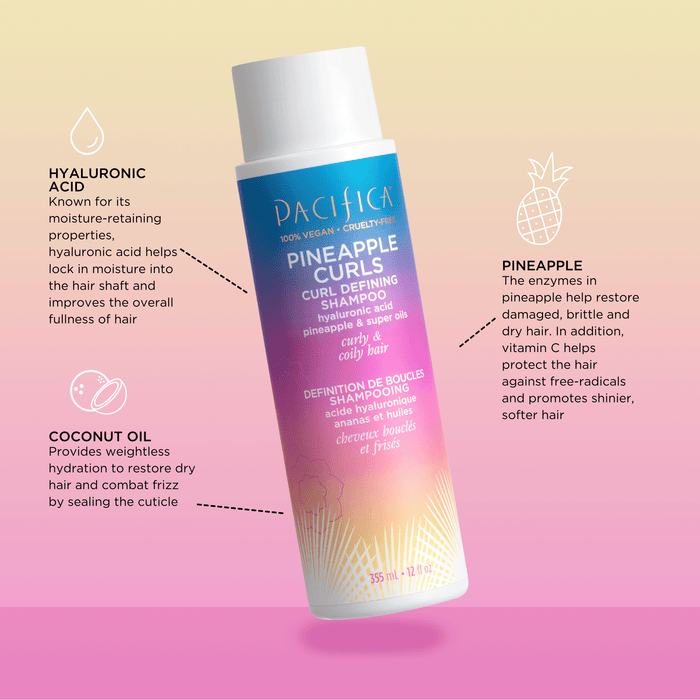 Pineapple Curls Curl Defining Shampoo - Pacifica