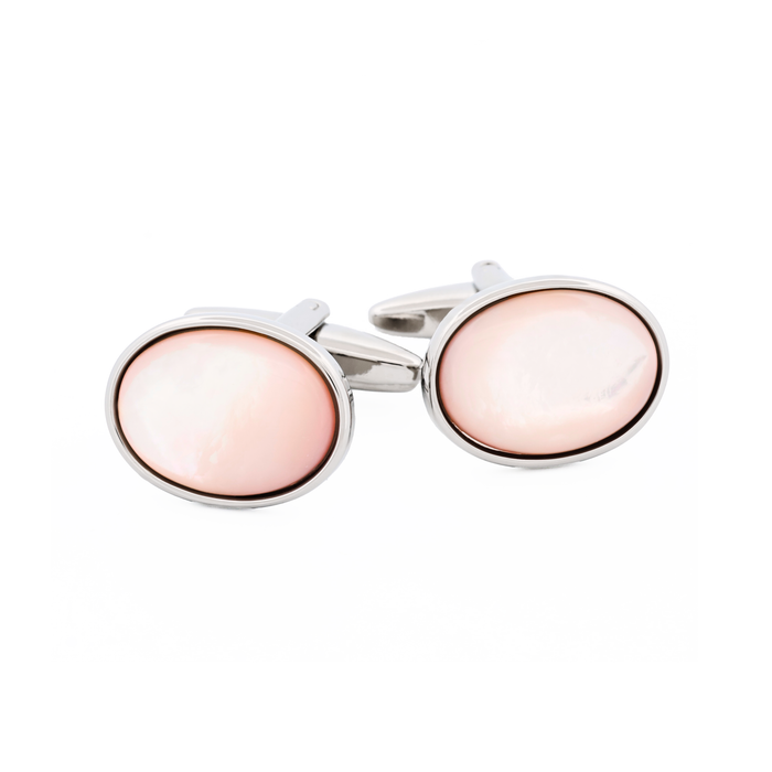 Pink Mother Of Pearl Cufflinks