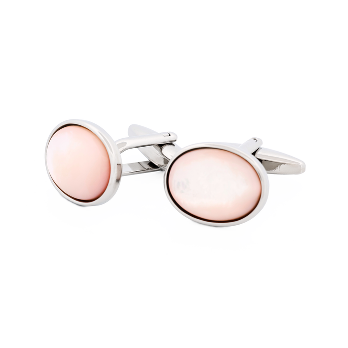 Pink Mother Of Pearl Cufflinks