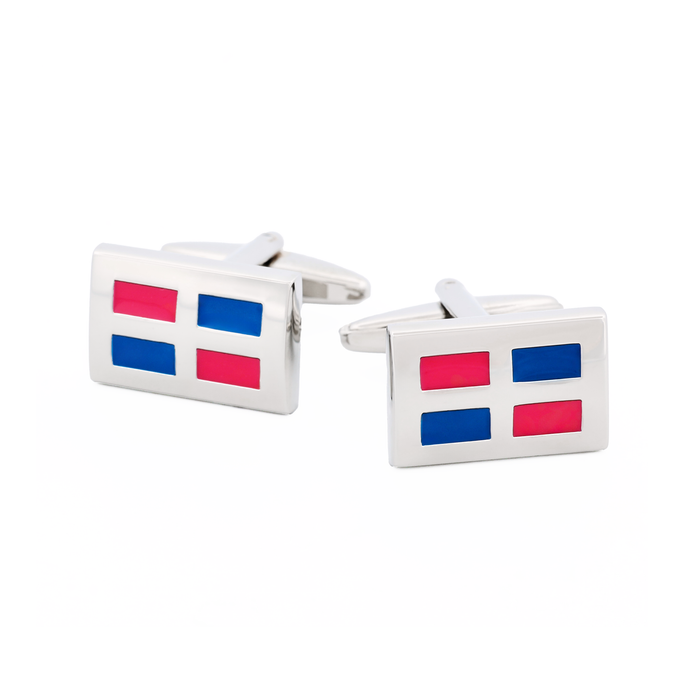 Pink Purple Enamel Cufflinks