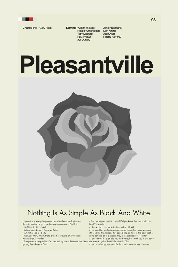 Pleasantville Inspired Mid-Century Modern Print | 12"x18" or 18"x24" Print only
