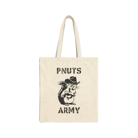 "P'Nuts Army" Vintage Canvas Tote