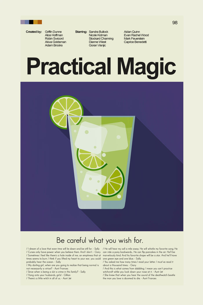 Practical Magic - Midnight Margaritas  | 12"x18" or 18"x24" Print only