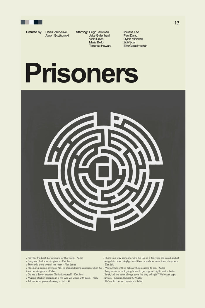 Prisoners - Maze  | 12"x18" or 18"x24" Print only