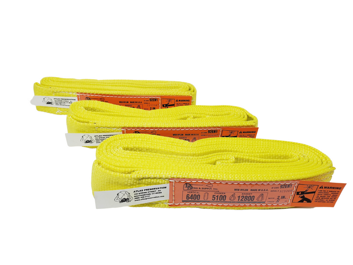 Professional Lifting Straps - 2" Wide, Endless-DD Slings-Atlas Preservation
