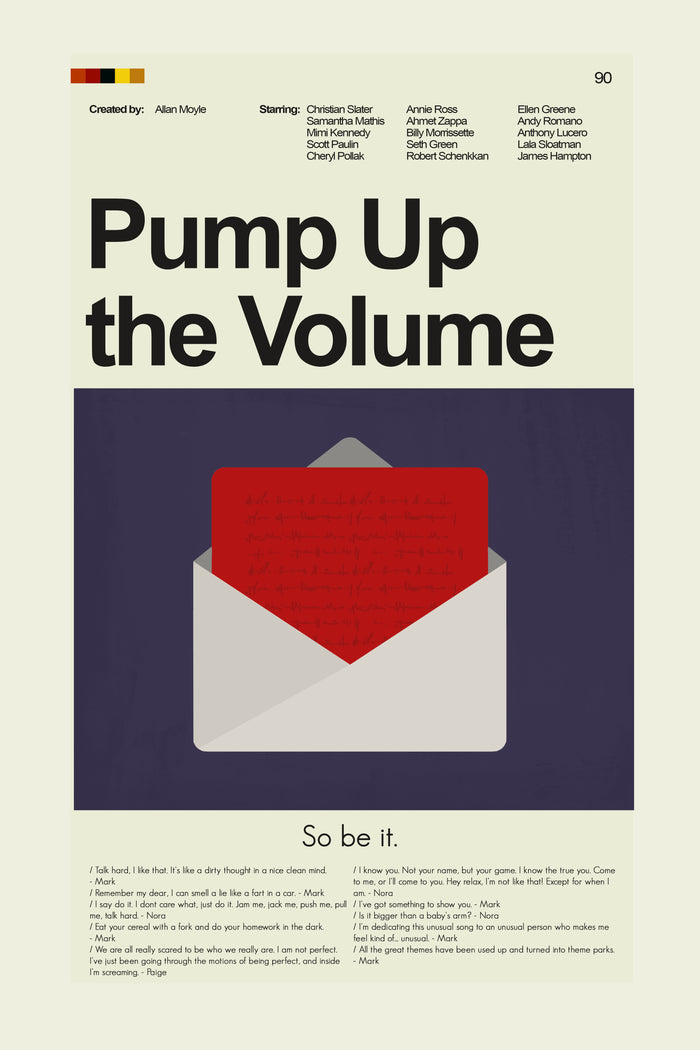 Pump Up the Volume Inspired Mid-Century Modern Print | 12"x18" or 18"x24" Print only