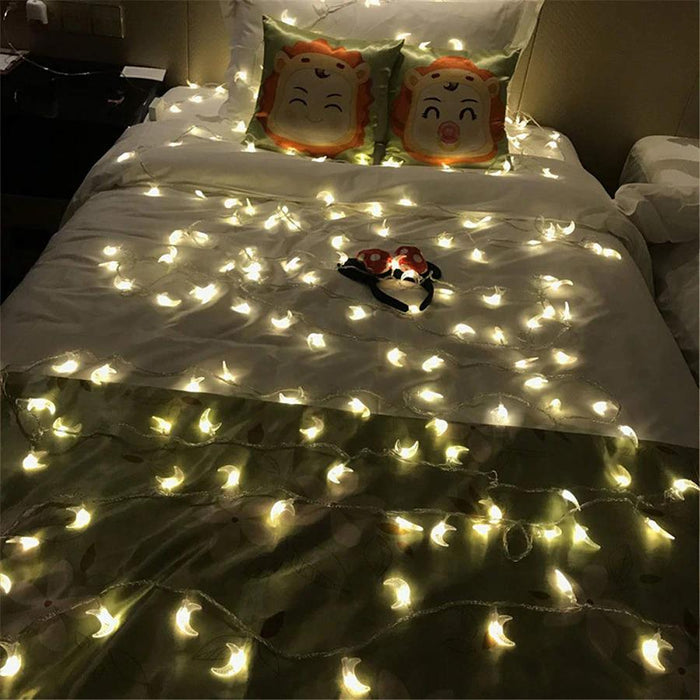 Ramadan Moon Shaped LED String Lights nebula-light.com