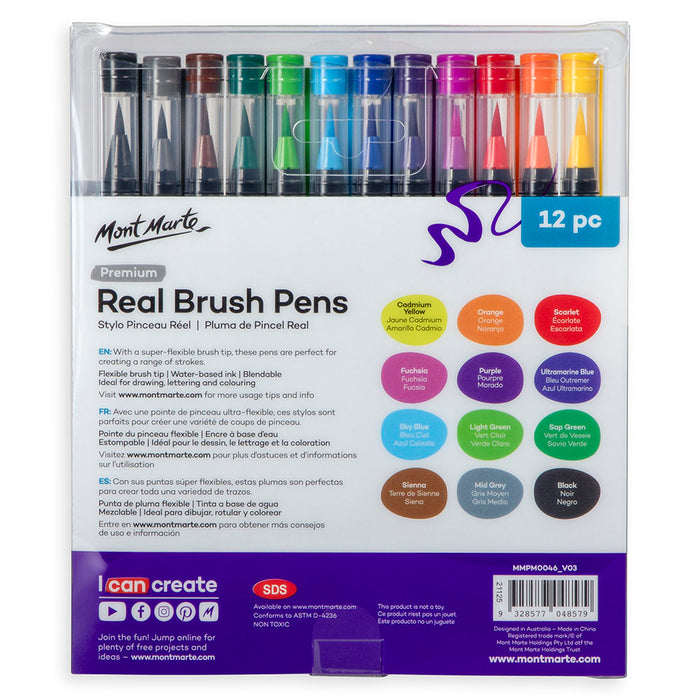 Real Brush Pens Premium 12pc