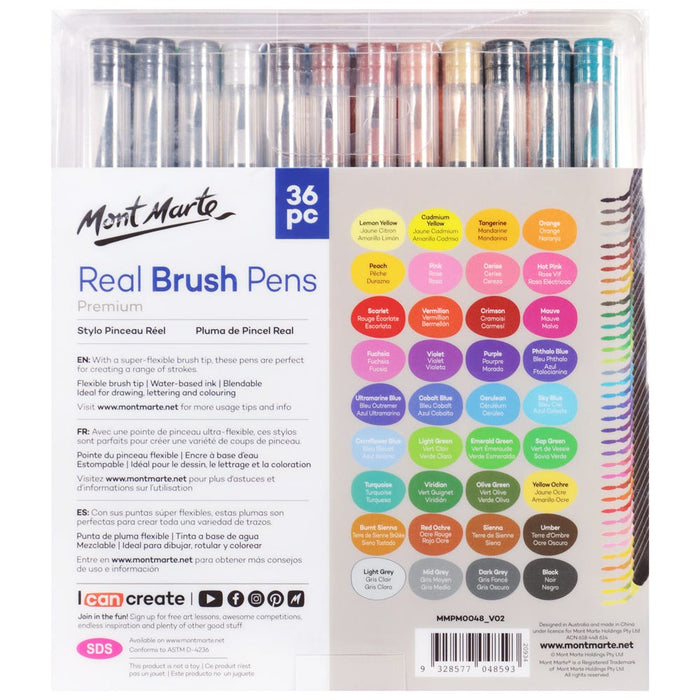 Real Brush Pens Premium 36pc