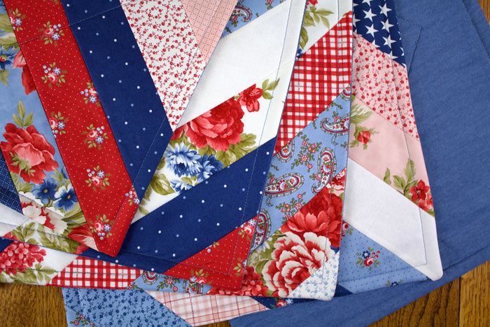 Red, White and Blue Striped Placemat