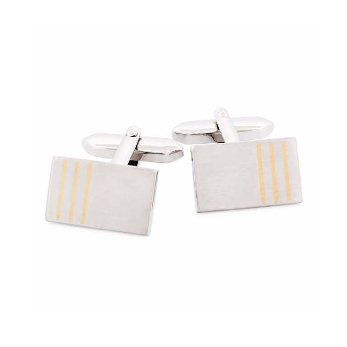 Rhodium Gold Plated Cufflinks