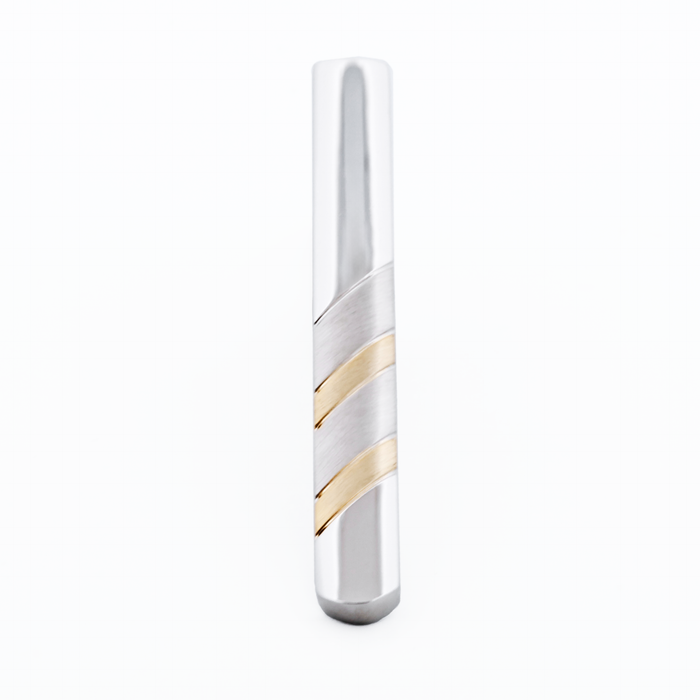 Rhodium Gold Plated Tie Bar