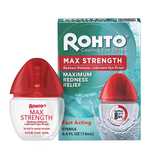 Rohto Mentholatum Max Strength Redness Relief Eye Drops 13 mL