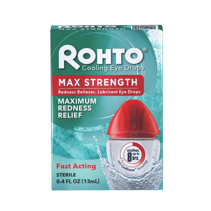 Rohto Mentholatum Max Strength Redness Relief Eye Drops 13 mL