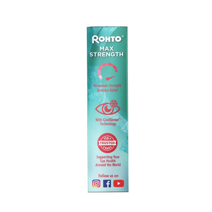 Rohto Mentholatum Max Strength Redness Relief Eye Drops 13 mL