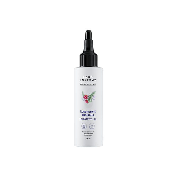 Rosemary & Hibiscus Hair Growth Oil With Redensyl, Biotin, Bhringraj & Aloe Vera - 100 ml | Pack of 2