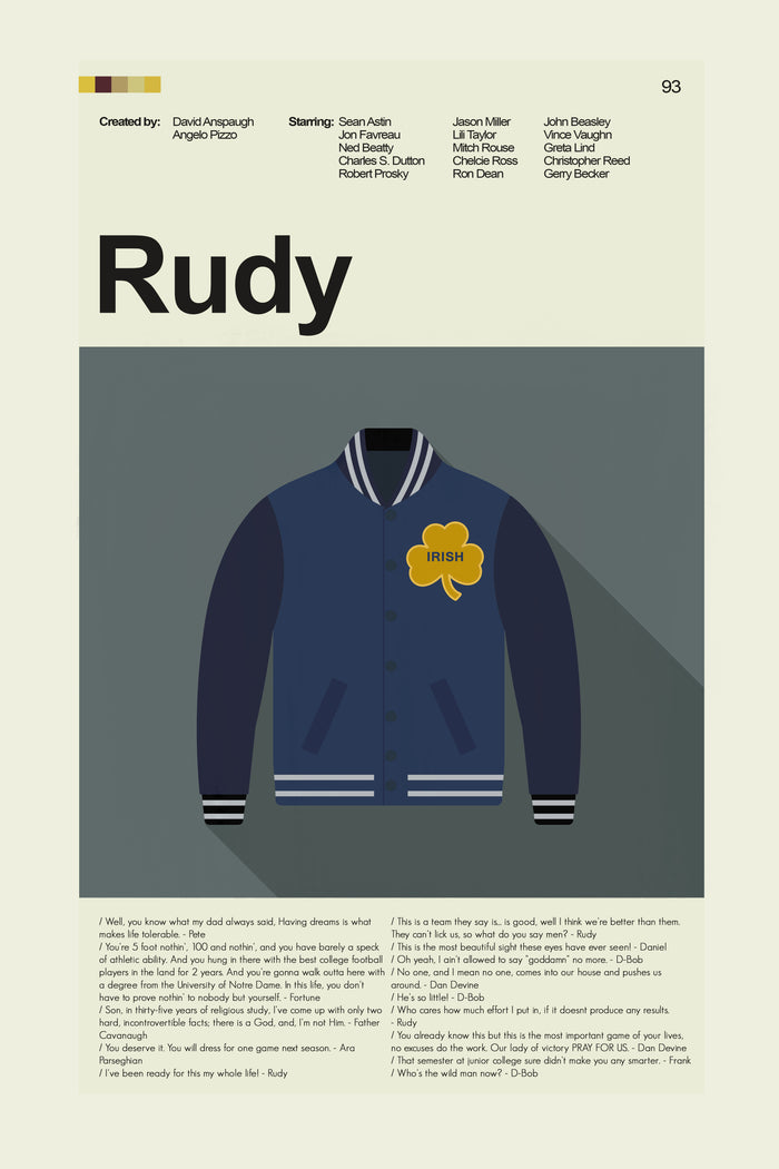 Rudy Inspired Mid-Century Modern Print | 12"x18" or 18"x24" Print only