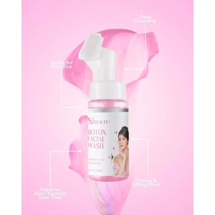 S & J Beauty’s Botox Facial Wash with Hyaluronic Acid and Niacinamide 100ml Tighten Pores