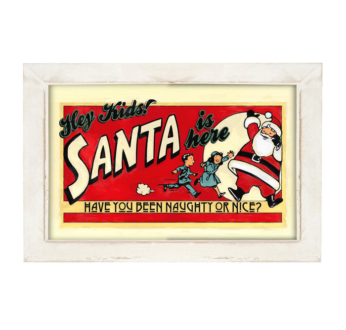 Santa is coming to town - Framed art