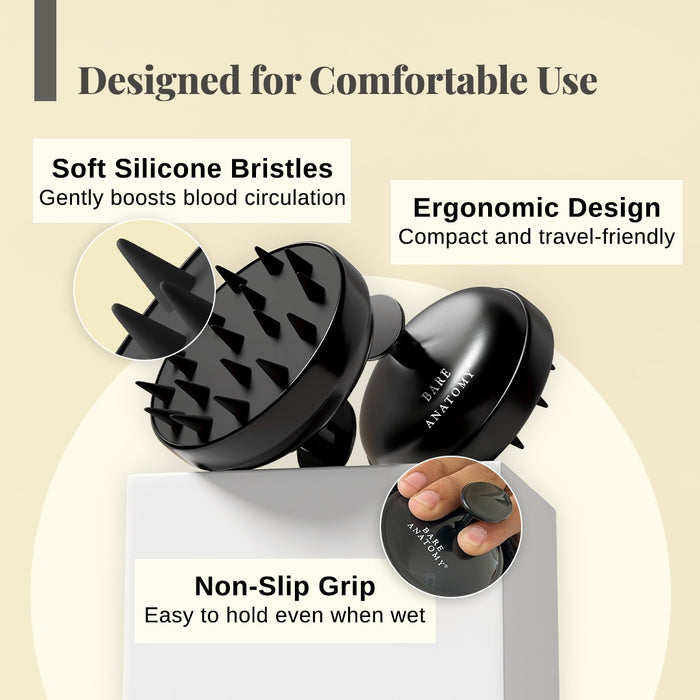 Scalp Massager For Hair Growth, Scalp Exfoliation & Deep Cleansing | Pack of 3