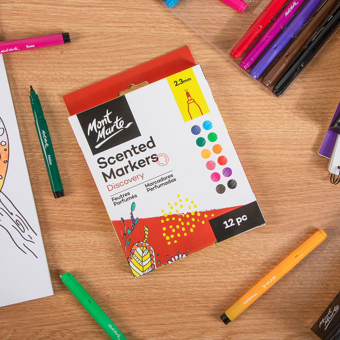 Scented Markers Discovery 2.3mm (0.09in) Tip 12pc