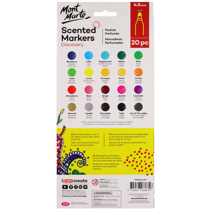 Scented Markers Discovery 4.5mm (0.17in) Tip 20pc