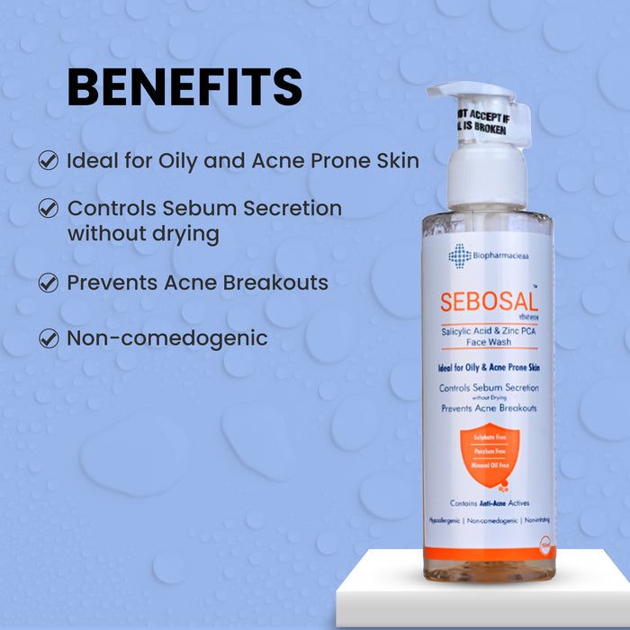Buy Sebosal Face Wash Online | Gentle and Effective Cleansing by Sarin Skin