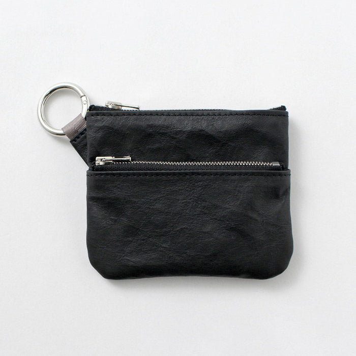 SENTI / Dyneema Leather Double Zipper Pouch