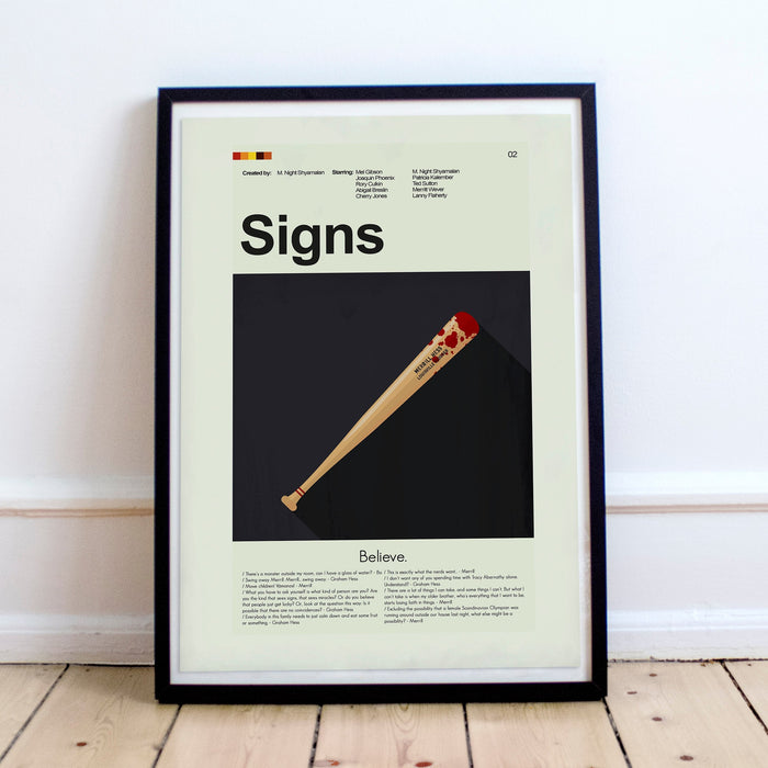 Signs - Merrill Bat | 12"x18" or 18"x24" Print Only