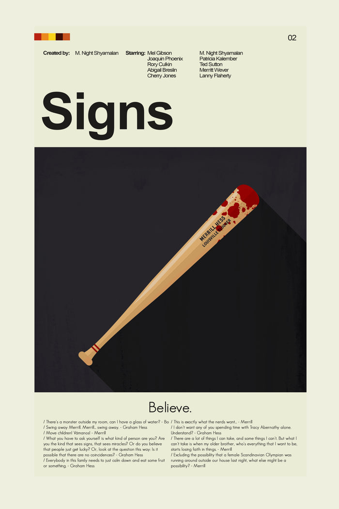 Signs - Merrill Bat | 12"x18" or 18"x24" Print Only