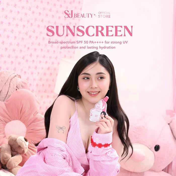 S&J Beauty Regular Sunscreen SPF50 – Lightweight No White Cast Sunblock Broad Spectrum UV Protection