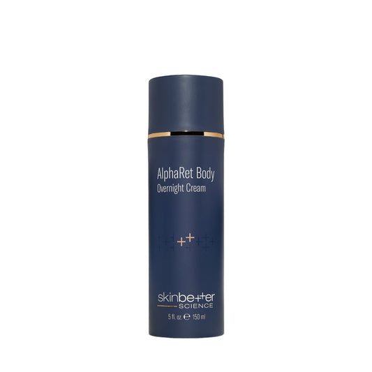 skinbetter AlphaRet Body Overnight Cream 150 ml in navy blue bottle