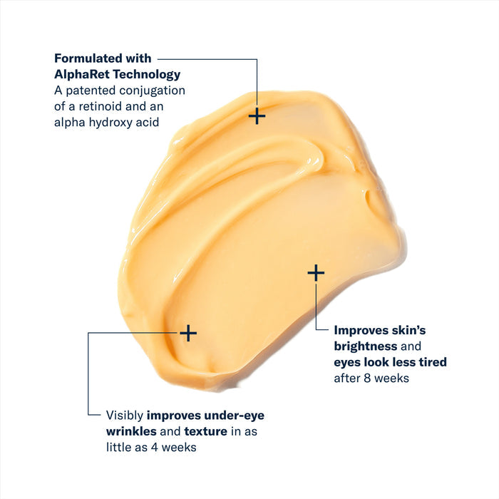 skinbetter EyeMax AlphaRet cream texture with AlphaRet Technology benefits for under-eye wrinkles