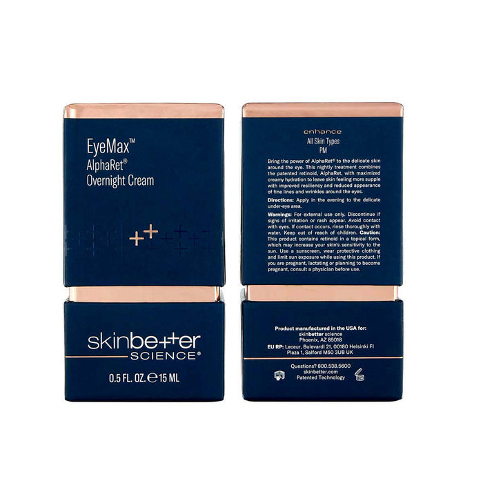 skinbetter EyeMax AlphaRet Overnight Cream 15 mL box packaging