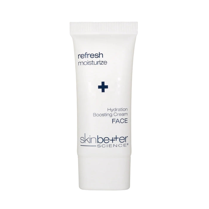 skinbetter Hydration Boosting Cream tube, white face moisturizer for refreshing hydration