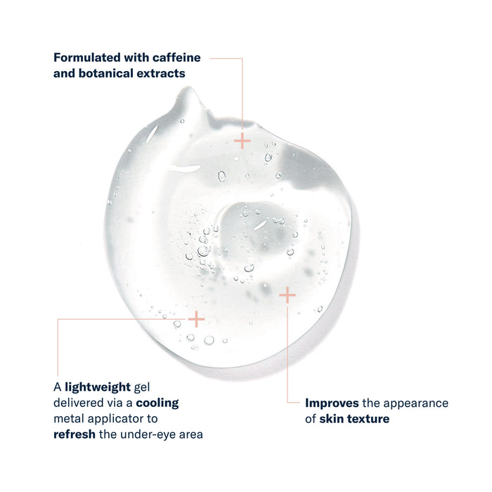 Clear cooling gel texture for skinbetter Instant Effect Gel EYE with caffeine and botanical extracts