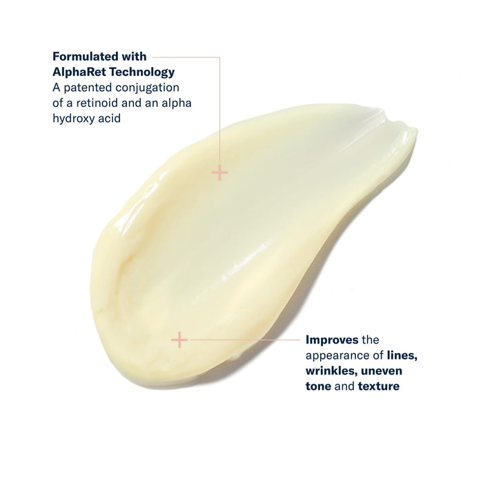 Skinbetter AlphaRet overnight cream texture with retinoid and AHA benefits