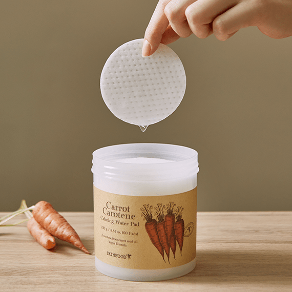 Skinfood Carrot Carotene Calming Water Pad Set 60pcs + Refill 30pcs