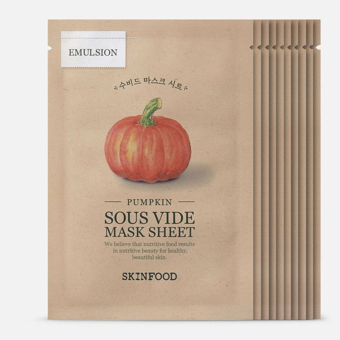 SKINFOOD PUMPKIN SOUS VIDE MASK SHEET 10EA