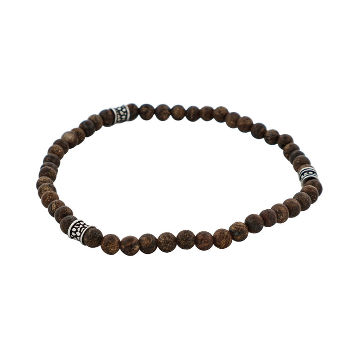 Small Bronzite Bead Bracelet