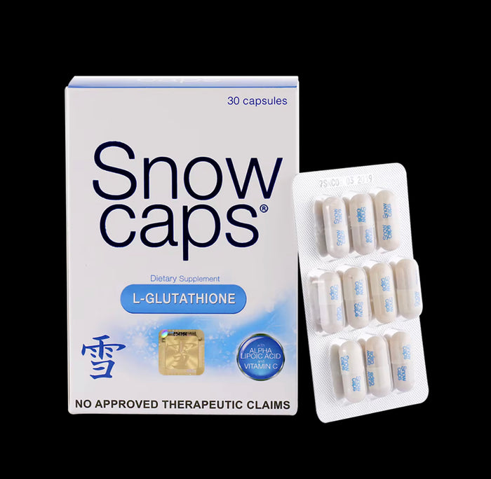 SnowCaps Glutathione 500mg 30 capsules per box