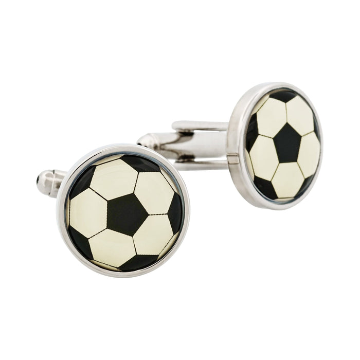 Soccer Ball Resin Cufflinks