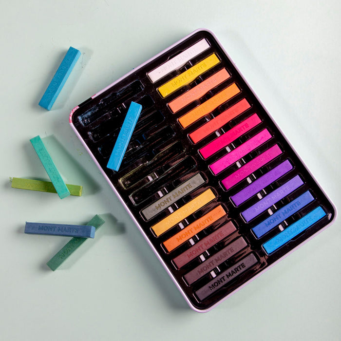 Soft Pastels in Tin Box Signature 24pc