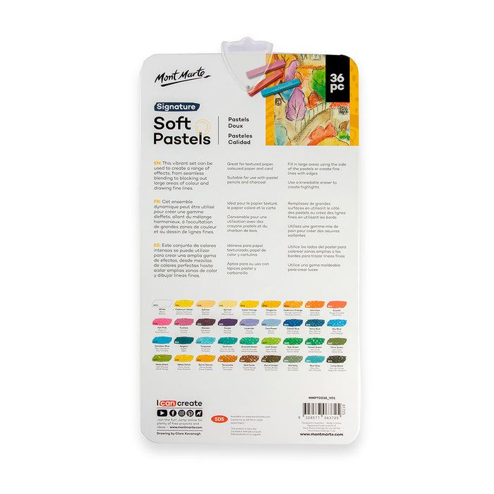 Soft Pastels in Tin Box Signature 36pc