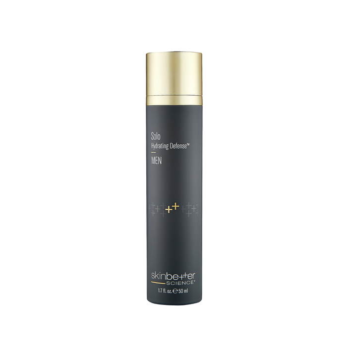 Bottle with Skinbetter for men branding on a white background