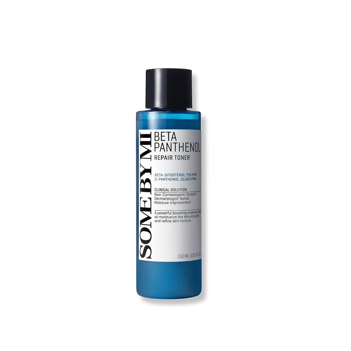 SOME BY MI Beta Panthenol Repair Toner is a hydrating and repairing toner designed to strengthen the skin barrier and soothe sensitivity. Formulated with 10,000 ppm Panthenol and Beta-Sitosterol, it calms irritation and restores balance, while Niacinamide brightens and Ceramide NP helps lock in moisture. A blend of Hyaluronic Acids, Beta-Glucan, and fermented extracts deeply hydrates and supports skin resilience. Gentle yet effective, it’s suitable for all skin types, especially sensitive and we