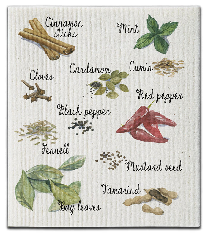 Spices Swedish Dishcloth - CJ Bella Co.